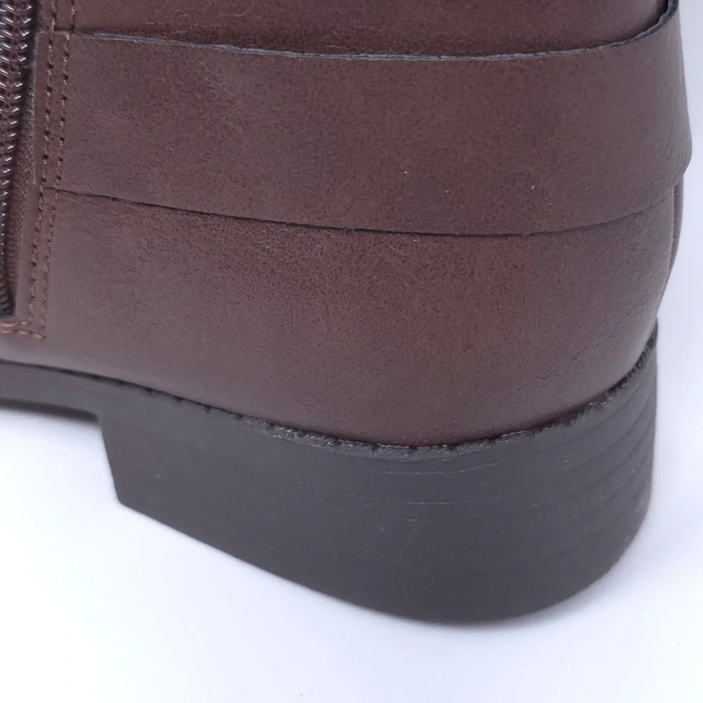 Style & Co MaliaWC Boots Brown Faux Leather Wide-Calf - Picture 7 of 12